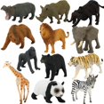thumbnail image 3 of 12PCS Mini Forest Animals Figures Toy Simulation Forest Animals Figurines Playset PVC Wild Animal Cognitive Toys For Children, 3 of 7