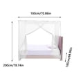 thumbnail image 3 of Meitianfacai Moustiquaire de Lit Chambre Décorative Ouverture Latérale Simple Moustiquaire Rideaux, 3 of 9