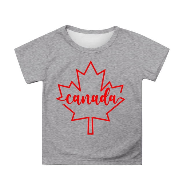 MEZZALL T-Shirt à Manches Courtes pour Filles, T-Shirt d'Été à Col Rond, T-Shirts Coupe Décontractée, Hauts Basiques, Gris, 3-4 Ans