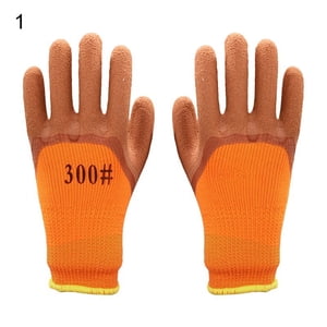 Gants de travail 1 Paire Gants de travail résistants à l'usure Fermoir élastique Nylon chaud Unisexe Jardinage Mittens pour une utilisation quotidienne