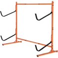 thumbnail image 1 of Freestanding Kayak Storage Rack - Adjustable 2 Tier Heavy Duty Steel Organizer for Kayaks Paddle Boards Canoes and Surfboards, 1 of 7