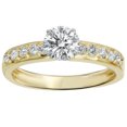 thumbnail image 1 of 1ct Yellow Gold Diamond Engagement Ring 14K, 1 of 4