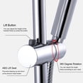 thumbnail image 1 of Holder Adjustable Height Shower Head Holder For Slide Bar Rail Head Bracket Holder Handheld Showerhead Holder 360 Degree Rotation Sprayer Bracket Polished Chrome, 1 of 7