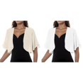 thumbnail image 1 of (2-Pack) Kcodviy Women Solid Mesh Womens Leopard Sweater Irregular Short Sleeve Loose Light Sweater Cardigan Beach Holiday Tops, 1 of 6
