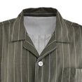 thumbnail image 4 of PEZHADA Pajama Sets, Mens Sleep Sets Button Wear Lounge Wear Home Sleep Set Tops+Pants, 4 of 8
