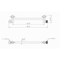 thumbnail image 2 of 8 Inch Shower Head Extension Arm Chrome.Solid Brass Adjustable Shower Arm Extension. Lower Or Raise Any Rain Or Handheld Showerhead To Your Height & Angle - Universal Connection, 2 of 5