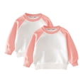 thumbnail image 1 of RXIRUCGD Chandail à Capuche de Sport pour Enfants, Chandail à Col Rond pour Garçons et Filles, Manches Longues (Rose, Taille : 4 Ans), 1 of 2