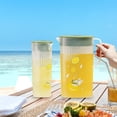 thumbnail image 3 of Oleegame 1PC Glass Bottle Refrigerator Cold Water Bottle Transparent Plastic Cold Water Bottle Large Capacity Cold Water Cup Boiled Water Cold Water Cup 2L Teapot, 3 of 8