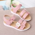 thumbnail image 1 of Rubber Sole Sandals,Flower Design Shoes,Adjustable Straps,Comfortable Outdoor Wear, 1 of 9