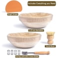 thumbnail image 4 of Ensemble de Paniers d'Apprêt pour Pain (Ronds) - Paniers d'Apprêt pour Pain, Paniers d'Apprêt pour Levain - Trousse de Fabrication de Pain - Cadeau pour Boulanger - Outils et Fournitures de Pâtisserie, 4 of 6