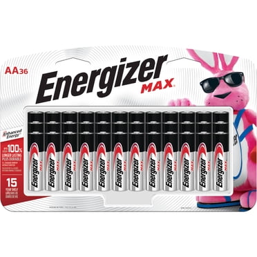 Energizer MAX AA Batteries (36 Pack), Double A Alkaline Batteries