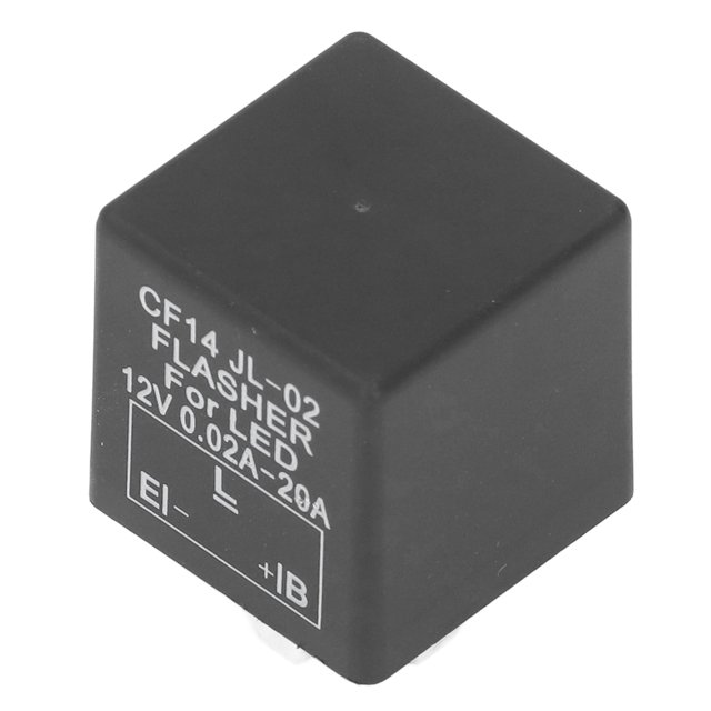 Spptty CF14 LED Flasher Relay Adjustable Flash Speed LED Turn Signal Light Flash Relay For Car Motorcycle Yacht DC12V,Flicker Relay,LED Flasher Relay