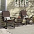 thumbnail image 2 of Costway Set of 2 Patio Chairs C-Spring Motion Chairs with Quick-drying & Breathable Fabric, 2 of 9