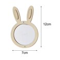 thumbnail image 1 of thinsony Kids Busy Board DIY Material Activity Sensory Board Parts for Toddler Gifts Rabbit Mirror, 1 of 8