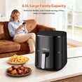 thumbnail image 2 of 6.9QT Air Fryer, Oil Free Airfryer with 8 Presets, Touchscreen Controls with Timer and Adjustable Temperature 175℉-400℉, Auto Shut-off, Overheat Protection and Non-Stick Basket, 1500W, 2 of 8