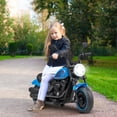 thumbnail image 4 of Costway Moto Électrique 6 V pour Enfants avec Roues Stabilisatrices, Phares DEL, Tableau de Musique, Bleu, 4 of 10
