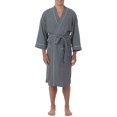 thumbnail image 1 of Fruit of the Loom Beyondsoft Waffle Robe - Grey, 1 of 8