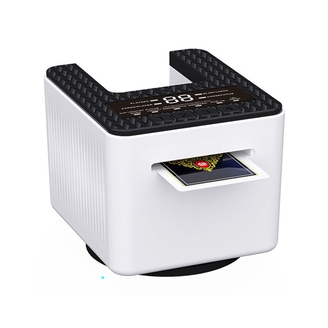 Revendeur de Cartes Automatique Portable 4000mAh, Revendeur de Cartes de Poker Électrique Rechargeable, Facile à Utiliser