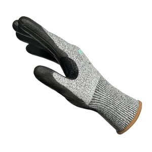 Safedenn PU Gants de travail résistants aux coupures de classe D enduits - Résistant à l'abrasion & Poignée antidérapante, 3 Des paires, L, OEKO-TEX Certifié