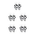 thumbnail image 2 of QualitChoice Leopard Print Earrings Body Decoration Water Drop Ear Dangles Birthday Gift Type 7 5Set, 2 of 6