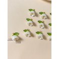 thumbnail image 3 of 10pcs/set Fashionable Pink Gradient Flower Beads For Earrings, Necklace Making, 3 of 3