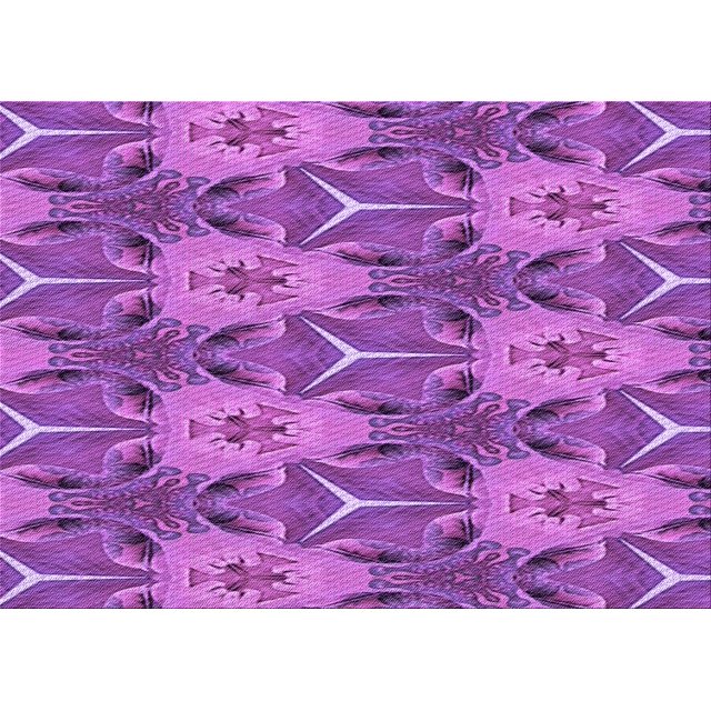 Ahgly Company Machine Washable Indoor Rectangle Transitional Heliotrope Purple Area Rugs, 2' x 3'
