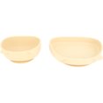 thumbnail image 4 of 4pcs Children Plate Utensils Set Silicone Suction Bowls Set Toddler Panda Shape Plate Beige Bowl Plate Silicone Fork Spoon, 4 of 14