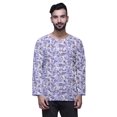 thumbnail image 1 of Atasi Traditional Short Kurta For Men Keyhole Neck Casual Cotton SlubShirt, 1 of 1