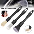 thumbnail image 2 of 3pcs Car Detailing Brushes Set Soft Auto Detailing Brush Kit Interchangeable Different Sized Car Detail Cleaning Tool Reusable Car Detailing Brush for Car Interior Exterior Wheels, 2 of 9
