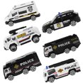 thumbnail image 2 of 6pcs Assorted Police Car Models Die-cast Car Toys Inertia Control Toys Early Learning Props, 2 of 7