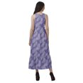 thumbnail image 4 of Moomaya Robe Imprimée Femme Fête Mariage Tenue de Fête Col Licou Robe Maxi en Rayonne, 4 of 4