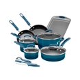 thumbnail image 1 of Rachael Ray - Cookware set - 14 items - marine blue, 1 of 6