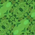 thumbnail image 1 of Ahgly Company Machine Washable Indoor Square Transitional Green Area Rugs, 4' Square, 1 of 7