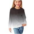 thumbnail image 1 of cfhntfmh Chandails de Détente pour Filles Garçons Tuniques Décontractées Imprimées à Col Rond Hauts d'Automne Confortables à Manches Longues sous-Maillots Basiques pour 3-14 Ans, 1 of 7