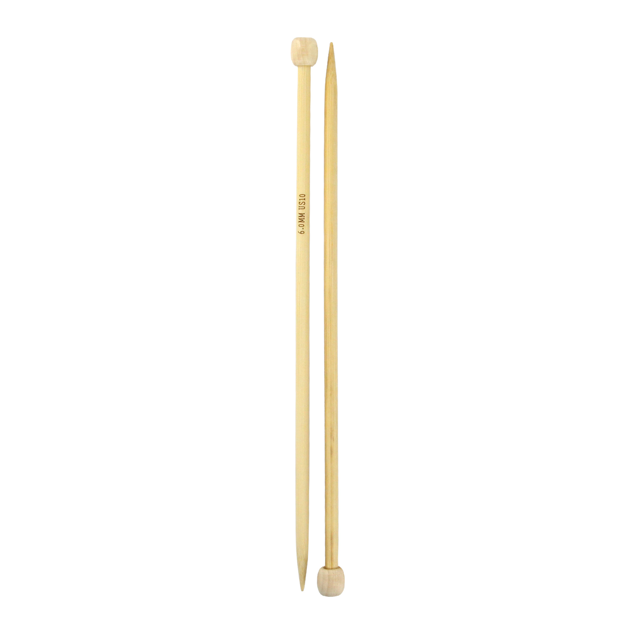 LOVE Knitting Bamboo Single-Point Needles, 25 cm (9.8 in.), 4.5 mm (0.18 in.)