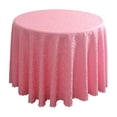 thumbnail image 2 of Polyester Tablecloth 180cm Pink Round Tablecloth for Wedding Party Decorations Hotel Restaurant Dining Table Cover(1Pcs) Rkxzt, 2 of 9