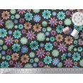 thumbnail image 3 of Soimoi Black Poly Georgette Fabric Multicolor Mandala Print Fabric by Yard 42 Inch Wide, 3 of 5