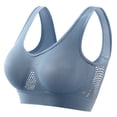 thumbnail image 1 of Womens Bra Seamless Bra Feature V-Neck Strapless Bra Style W-20 Blue S, 1 of 2