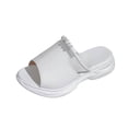 thumbnail image 1 of Black Ankle Strap Heels Wedge Heel Solid Color Mesh Embellished Plus Size Hollowed-Out Peep Toe Shoes Spring/Summer Style Trendy and Comfortable Slippers Women's Walking Shoes, 1 of 9
