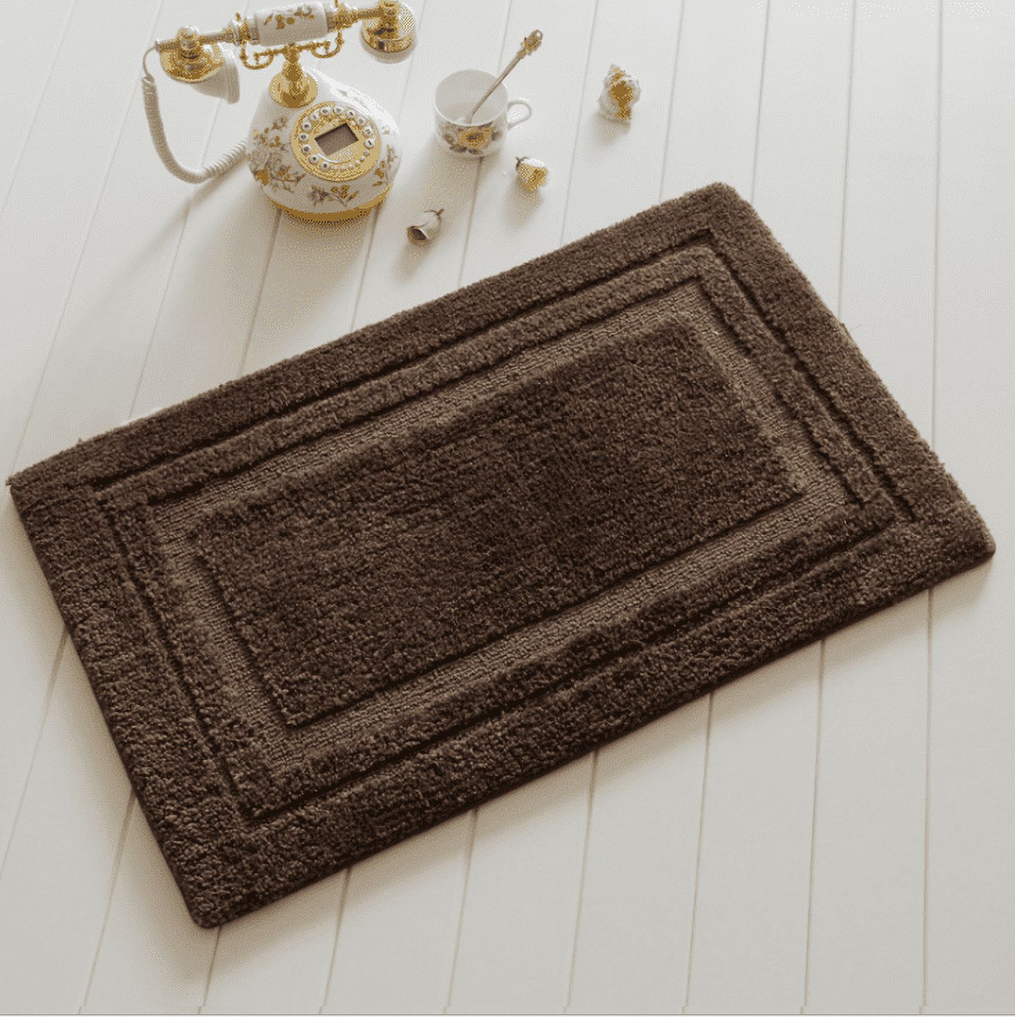 Bathroom Rug Mat, Extra Soft Absorbent Premium Bath Rug, Non-Slip Comfortable Bath Mat, Carpet for Tub, Shower, Bath Room, Machine Wash Dry