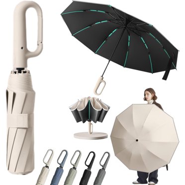 Parapluie à Bulles Automatique Coupe-Vent, Parapluie Bâton Transparent Arrondi pour Voyage et Mariages