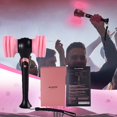 thumbnail image 2 of Pink Light up Response Stick - Voice Controlled Bluetooth Glow Stick for Concerts, Raves, Parties | Portable 25.5X15.5X9Cm (10X6.1X3.5In) | 5-10 Hour Battery Life (Batteries Not Included) Pink Pe, 2 of 9