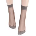 thumbnail image 1 of Duoif Chaussettes pour Femmes Simples Femmes 10 Paires Chaussettes Courtes Hautes Chaussettes à la Cheville Chaussettes en Filet Chaussettes pour Femmes Gris, 1 of 9