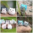 thumbnail image 2 of 12pcs Miniature Figurines Resin Owls Model Fairy Garden Mini Landscape Ornaments, 2 of 9