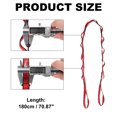 thumbnail image 2 of Uxcell Ceinture de Yoga Réglable 22KN 1.8M, Sangles d'Escalade en Nylon pour Exercice à Domicile Pilates Gymnastique, Rouge, 2 of 7