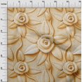 thumbnail image 3 of oneOone Velvet Light Yellow Fabric Florals Sewing Material Print Fabric By The Yard 58 Inch Wide, 3 of 4