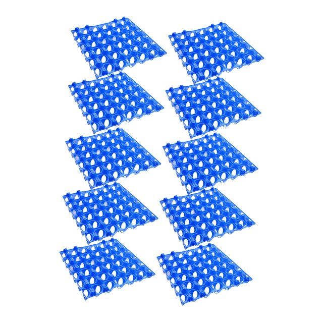 Abbracc Plateau à Œufs 30 Compartiments Conteneur de Stockage d'Œufs Organisateur d'Œufs Empilable Réutilisable 5 Pcs Bleu