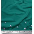 thumbnail image 1 of Soimoi Rayon Fabric Leaves & Anemone Flower Panel Decor Fabric Printed Yard 42 Inch Wide, 1 of 3