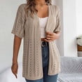 thumbnail image 2 of Duster Sweater Cardigan Open Knit Sweater Embroider Cardigan Womens plus Size Sweaters Knit Cardigans for Women plus Size Short Cardigan Womens plus Cardigans Womens Duster Cardigan 3x Sweaters, 2 of 4