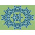 thumbnail image 1 of Ahgly Company Machine Washable Indoor Rectangle Transitional Aquamarine Stone Green Area Rugs, 2' x 4', 1 of 7